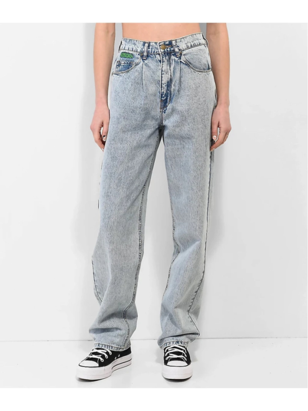 Empyre Tori Carpenter Skate Jeans Size 8 Light Blue Y2K Baggy